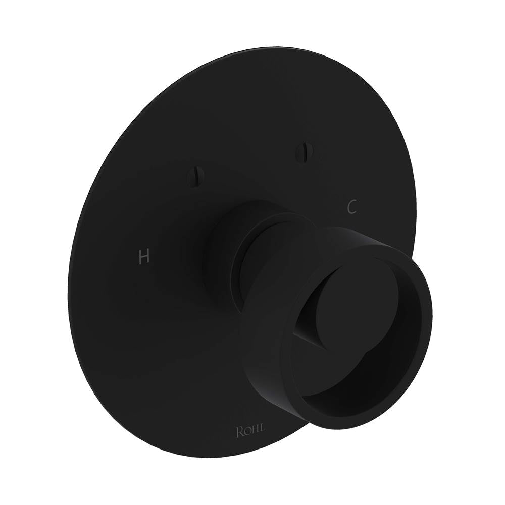 ROHL EC13W1IWMB Eclissi 3/4" Thermostatic Trim Without Volume Control In Matte Black