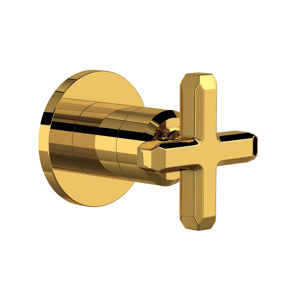 ROHL TAP18W1XMULB Apothecary Trim For Volume Control And Diverter In Unlacquered Brass