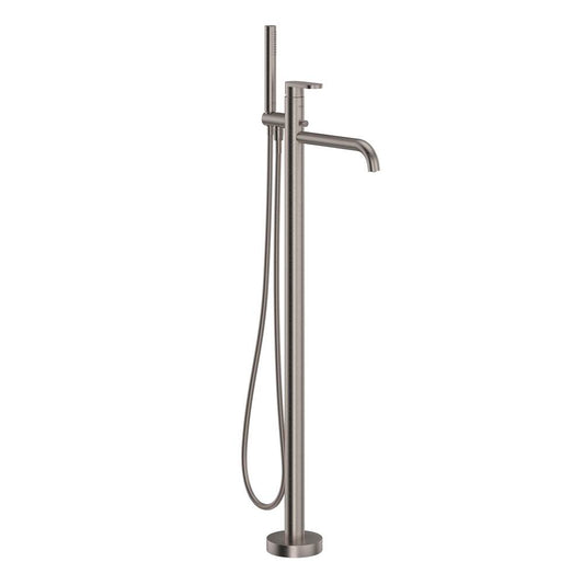 ROHL MI05F1WBSTN Miscelo Single Hole Floor Mount Tub Filler Trim In Satin Nickel