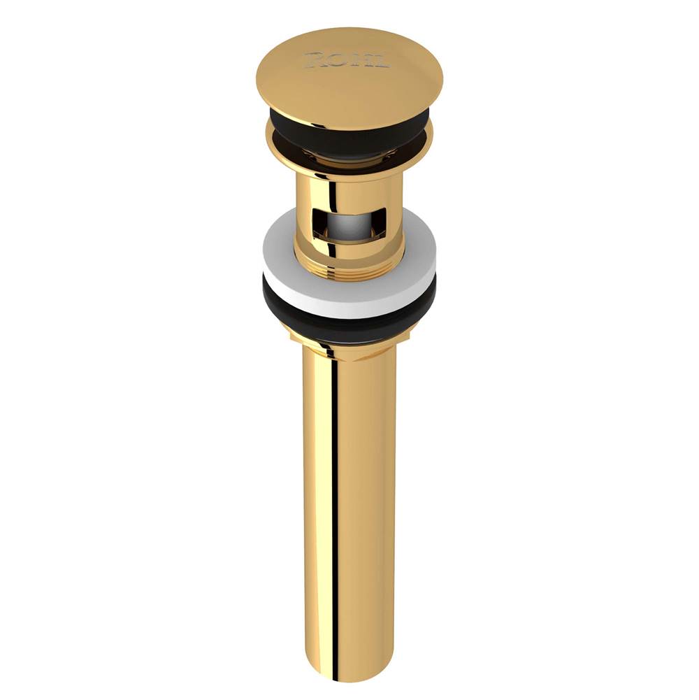 ROHL 5447IB Push Drain With Overflow In Italian Brass