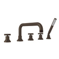 ROHL A3314IWTCB Campo 5-Hole Deck Mount Tub Filler In Tuscan Brass
