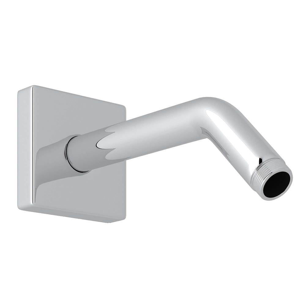 ROHL 1442/6APC 7" Reach Wall Mount Shower Arm With Square Escutcheon In Polished Chrome