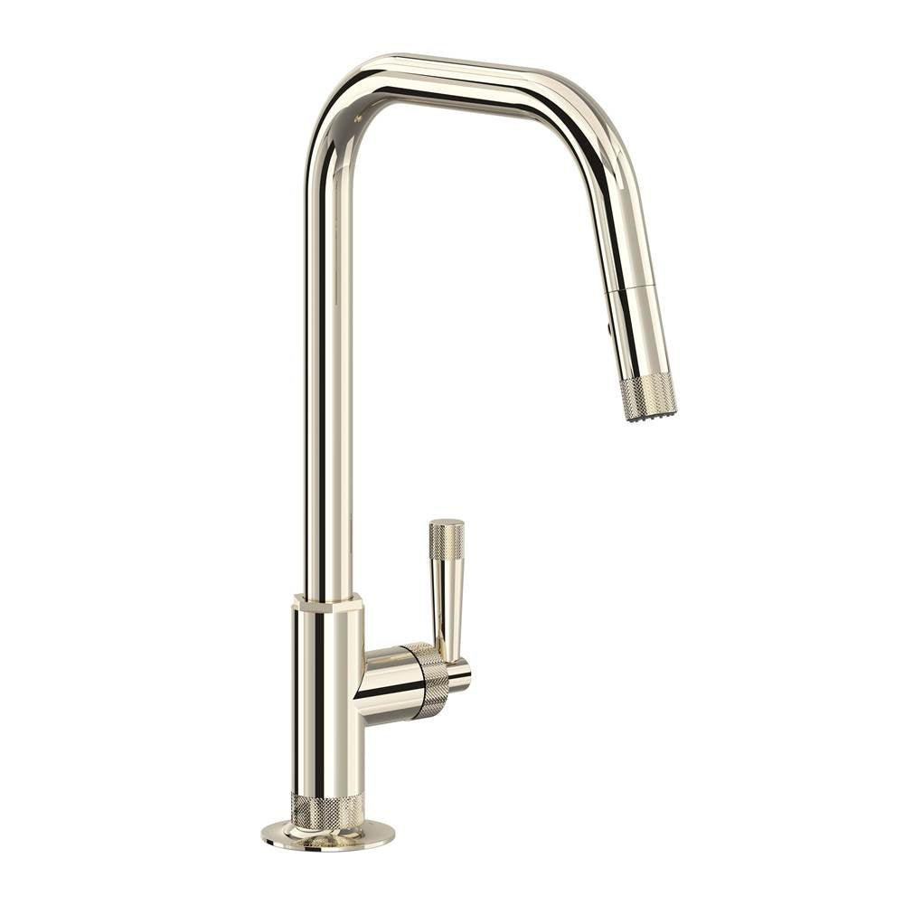 ROHL MB7956LMPN Graceline Pull-Down Kitchen Faucet With U-Spout In Polished Nickel