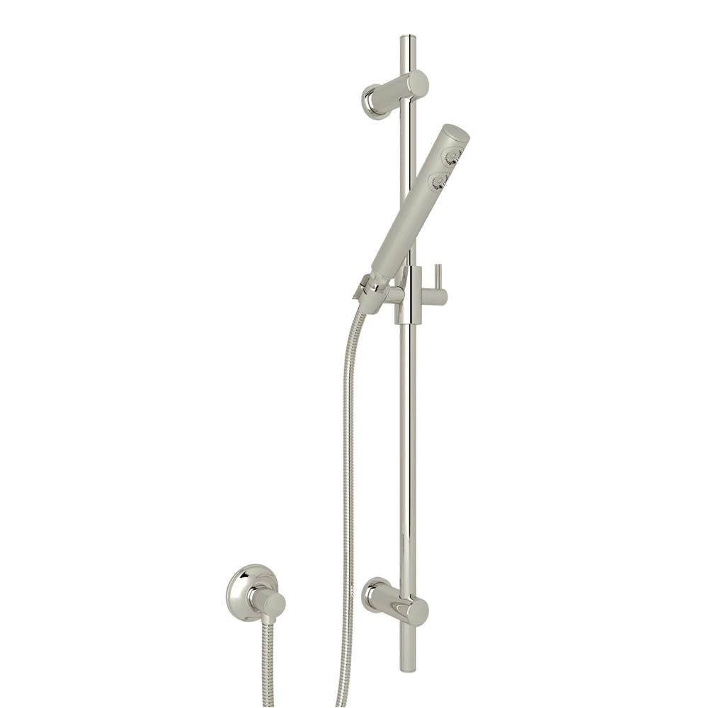 ROHL 1600PN Handshower Set With 30" Slide Bar and Single Function Handshower In Polished Nickel