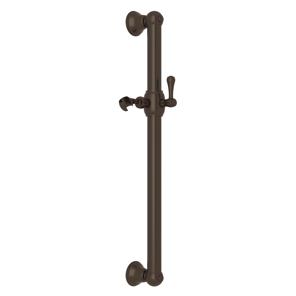 ROHL 1271TCB 24" Grab Bar With Sliding Handshower Holder In Tuscan Brass
