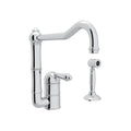 ROHL A3608LMWSAPC-2 Acqui Kitchen Faucet With Side Spray In Polished Chrome