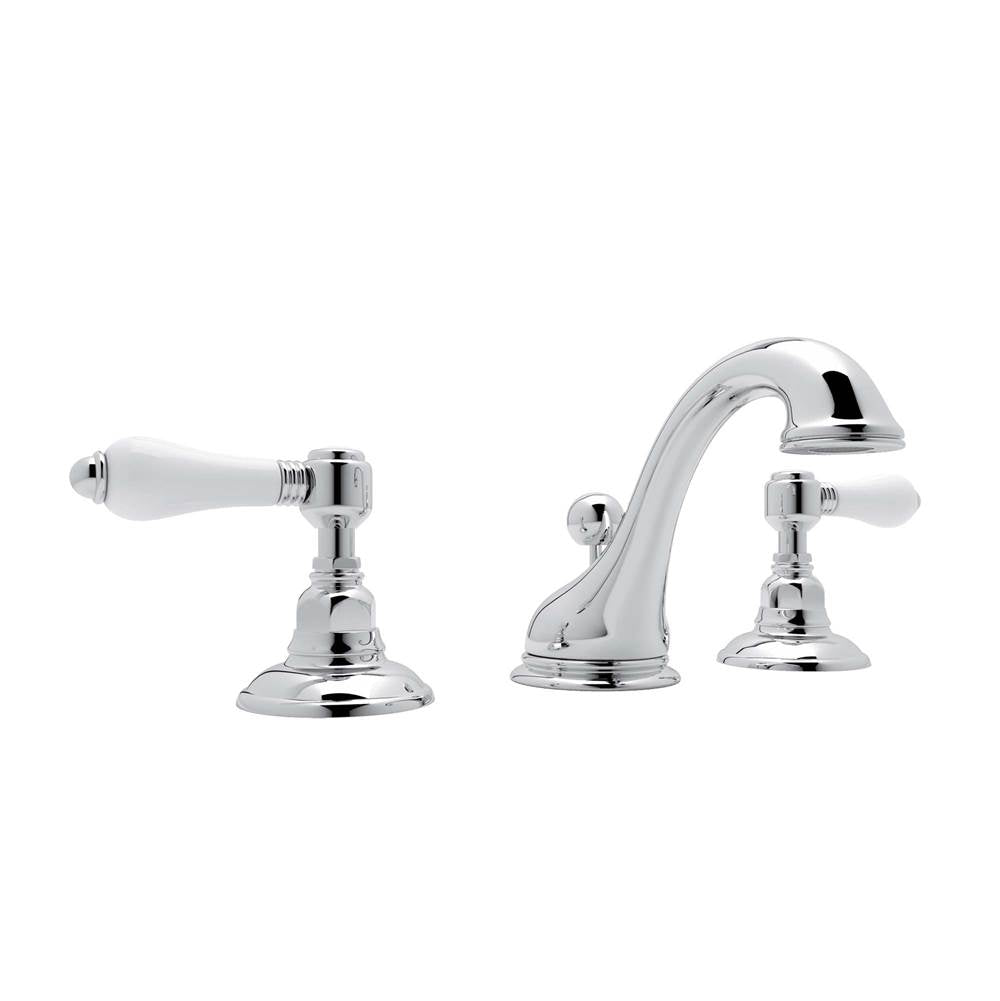 ROHL A1408LPAPC-2 Viaggio Widespread Lavatory Faucet With Low Spout In Polished Chrome