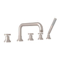 ROHL A3314IWSTN Campo 5-Hole Deck Mount Tub Filler In Satin Nickel
