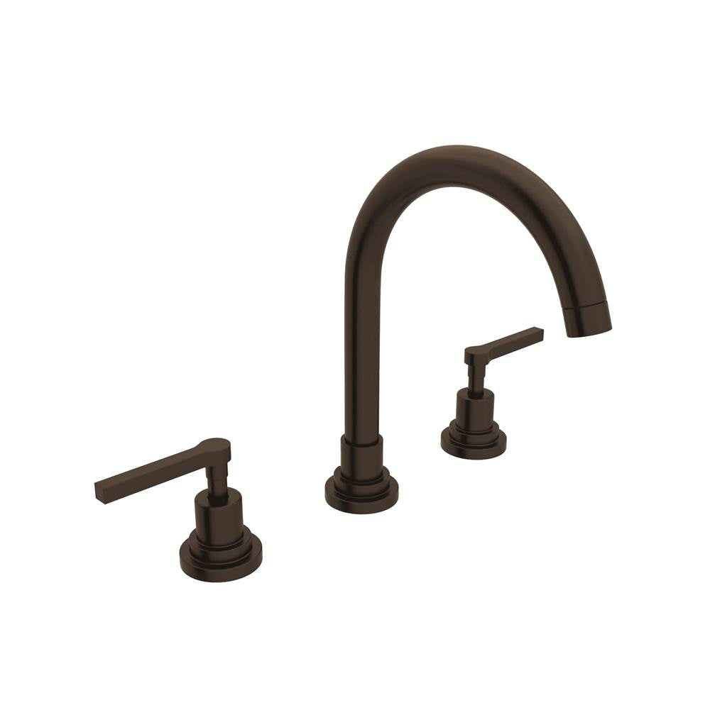 ROHL A2208LMTCB-2 Lombardia Widespread Lavatory Faucet With C-Spout In Tuscan Brass