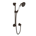 ROHL 1300ETCB Handshower Set With 22" Slide Bar and Single Function Handshower In Tuscan Brass