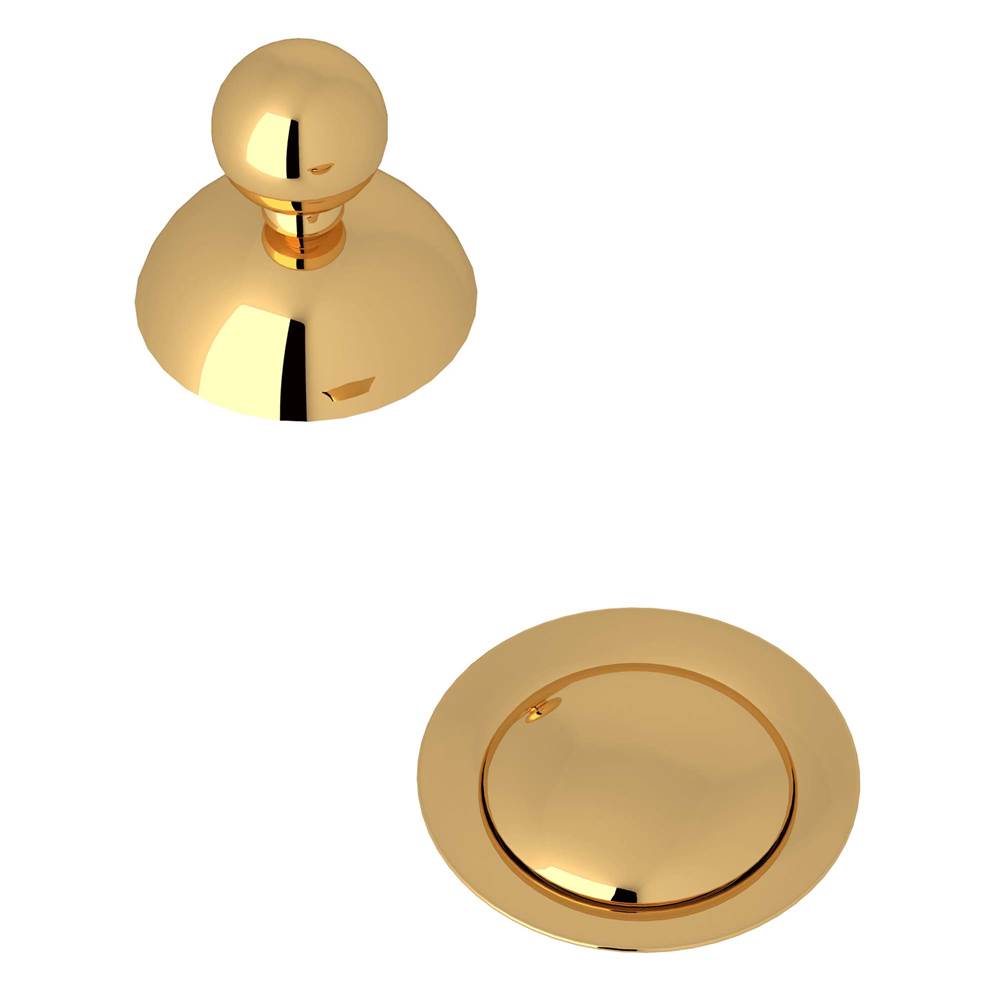 ROHL CNZREMOTEIB Remote Pop-Up Set With Overflow In Italian Brass