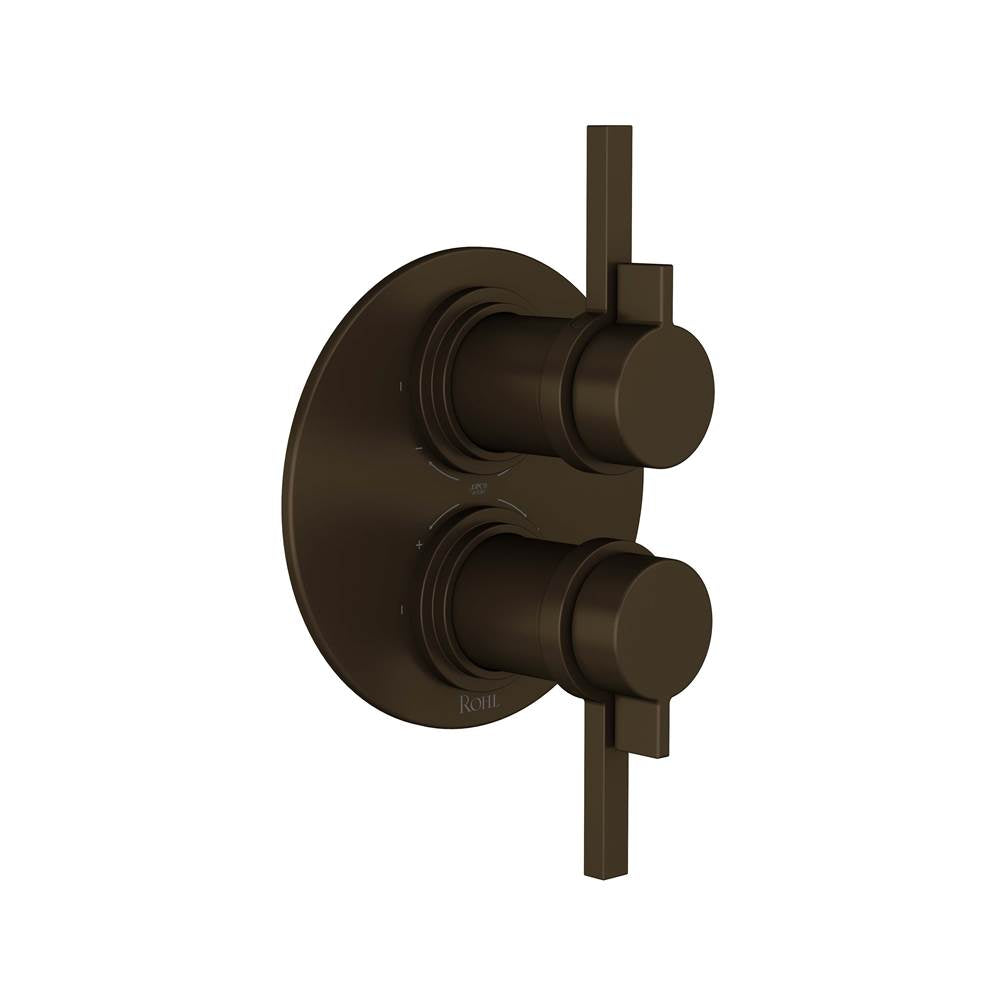 ROHL LB83W1LMTCB Lombardia 3/4" Therm & Pressure Balance Multi-Function System In Tuscan Brass