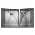 ROHL RSS3118SB Forze 31" Double Bowl Stainless Steel Kitchen Sink In Brushed Stainless Steel