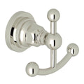 ROHL A1481LIPN San Giovanni Double Robe Hook In Polished Nickel
