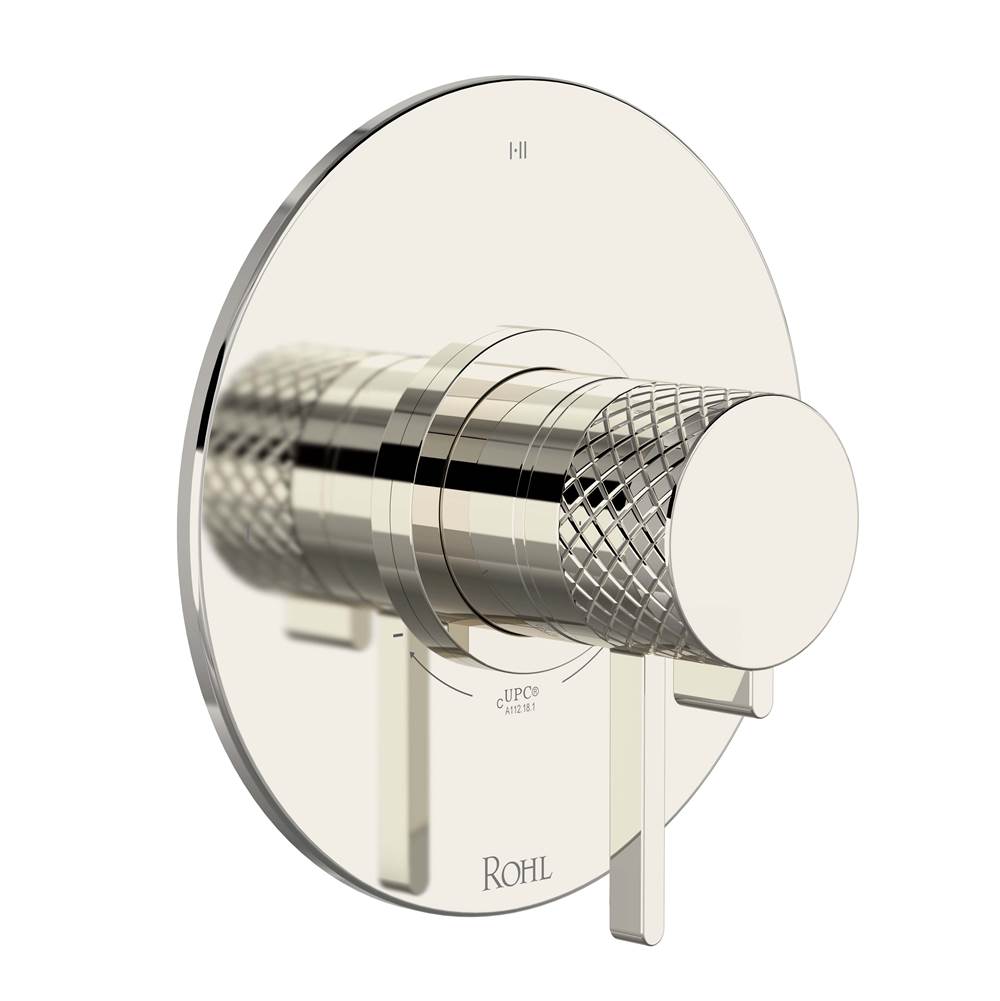 ROHL TTE23W1LMPN Tenerife 1/2" Therm & Pressure Balance Trim with 3 Functions (Shared) In Polished Nickel