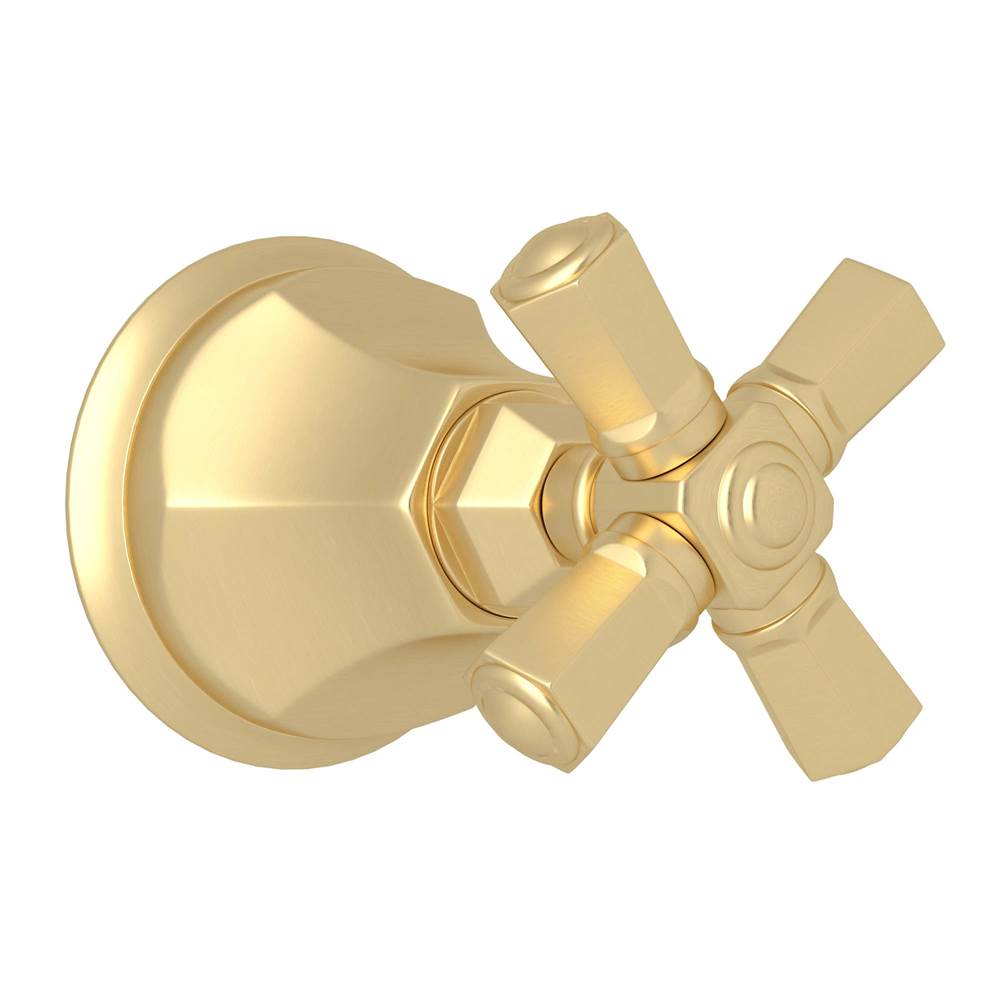 ROHL A4812XMSUBTO Palladian Trim For Volume Control And Diverter In Satin Unlacquered Brass