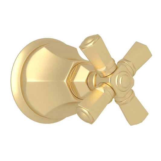 ROHL A4812XMSUBTO Palladian Trim For Volume Control And Diverter In Satin Unlacquered Brass