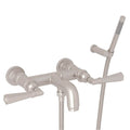 ROHL A2302LMSTN San Giovanni Exposed Wall Mount Tub Filler In Satin Nickel