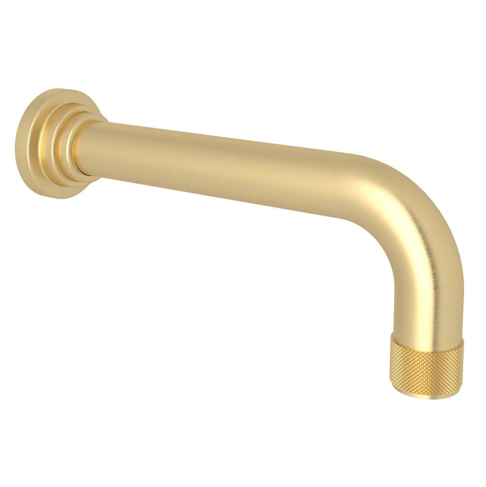 ROHL A2203IWSUB Campo Wall Mount Tub Spout In Satin Unlacquered Brass