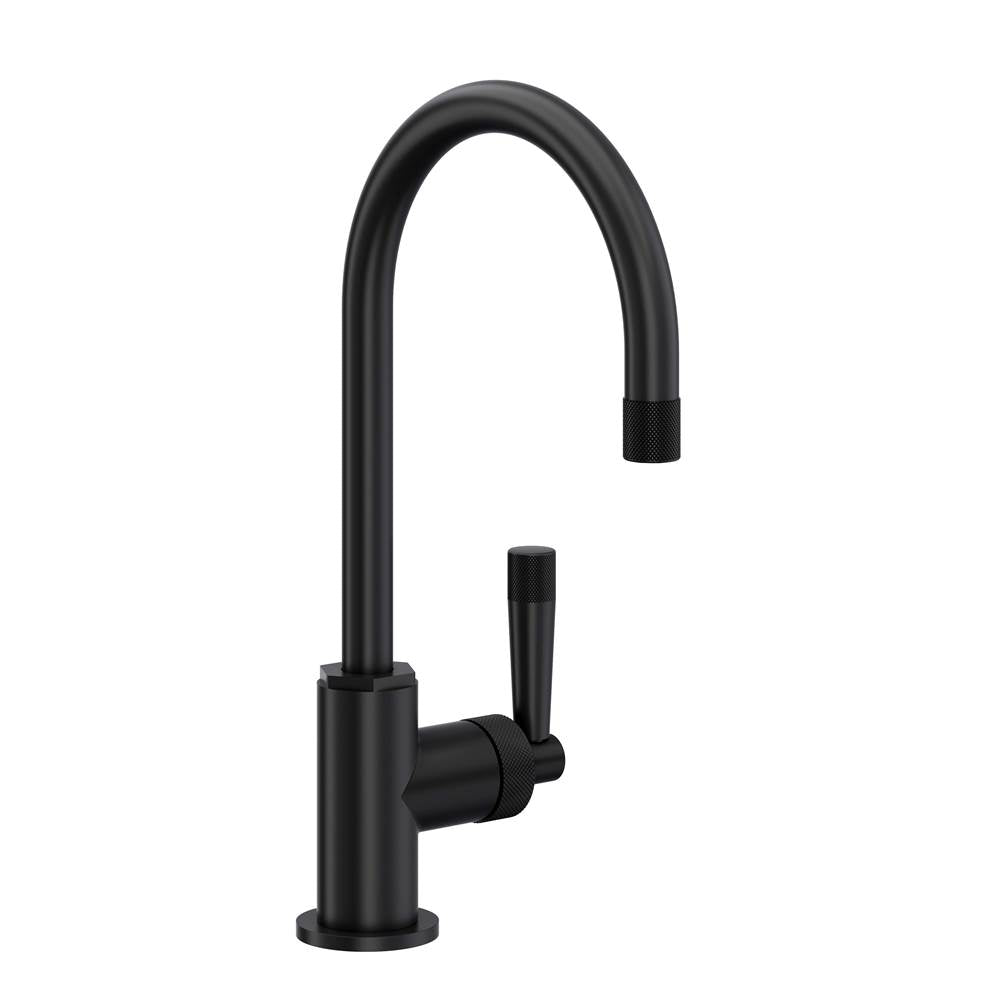 ROHL MB7960LMMB Graceline Bar/Food Prep Kitchen Faucet With C-Spout In Matte Black