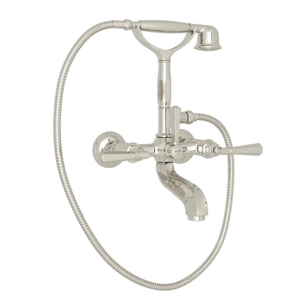 ROHL A1901LMPN Palladian Exposed Wall Mount Tub Filler In Polished Nickel