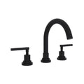 ROHL A2228LMMB-2 Lombardia Widespread Lavatory Faucet With C-Spout In Matte Black