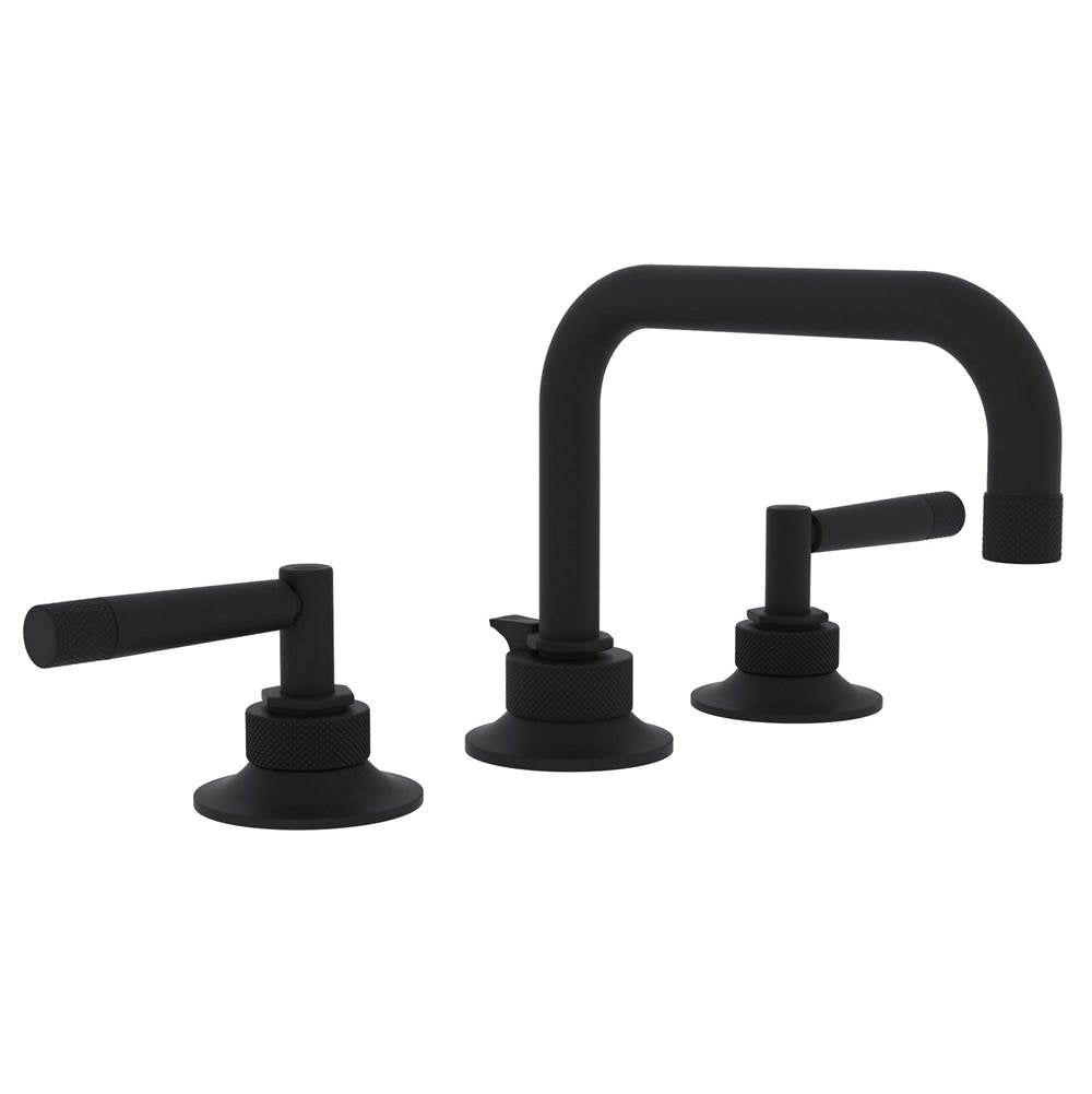 ROHL MB2009LMMB-2 Graceline Widespread Lavatory Faucet With U-Spout In Matte Black