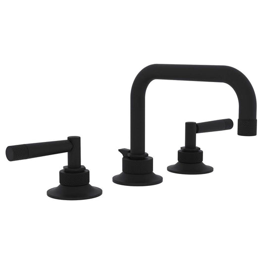 ROHL MB2009LMMB-2 Graceline Widespread Lavatory Faucet With U-Spout In Matte Black
