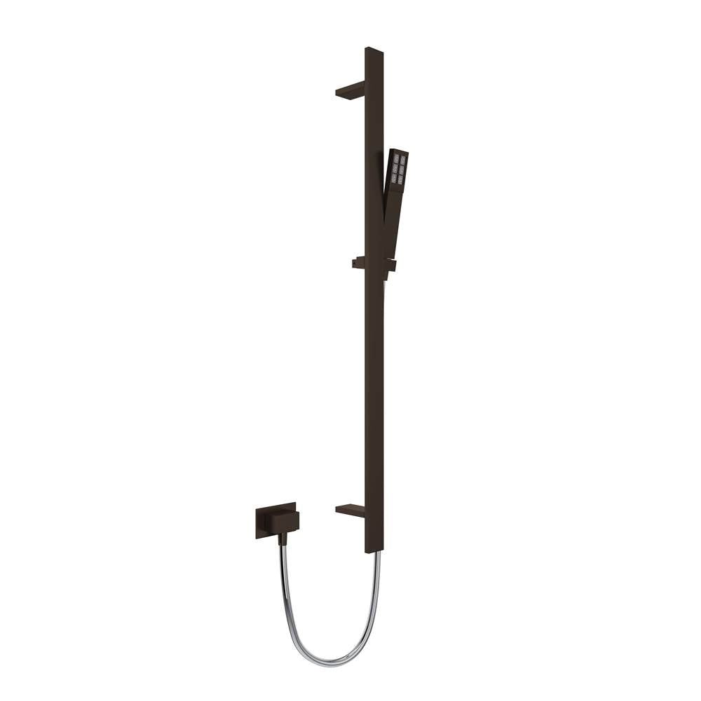 ROHL 1340TCB Handshower Set With 36" Slide Bar and Single Function Handshower In Tuscan Brass