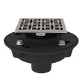 ROHL SDCI2-3142STN Cast Iron 2" No Hub Drain Kit With 3142 Weave Decorative Cover In Satin Nickel