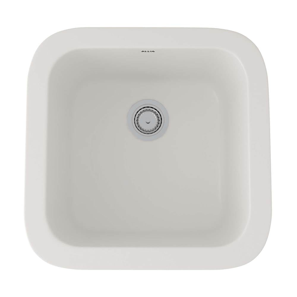 ROHL 5927-68 Allia 18" Fireclay Single Bowl Bar/Food Prep Kitchen Sink In Pergame