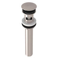 ROHL 5447STN Push Drain With Overflow In Satin Nickel