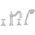 ROHL A1404XMAPC Acqui 4-Hole Deck Mount Tub Filler In Polished Chrome