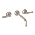 ROHL MB2030LMSTNTO-2 Graceline Wall Mount Lavatory Faucet In Satin Nickel