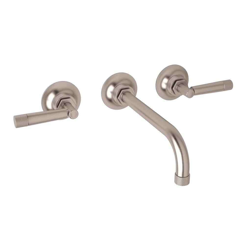 ROHL MB2030LMSTNTO-2 Graceline Wall Mount Lavatory Faucet In Satin Nickel
