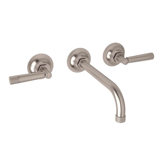 ROHL MB2030LMSTNTO-2 Graceline Wall Mount Lavatory Faucet In Satin Nickel