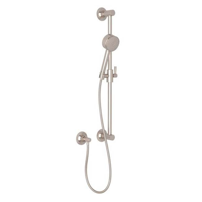 ROHL MB2046STN Handshower Set With 24" Slide Bar and 5-Function Handshower In Satin Nickel