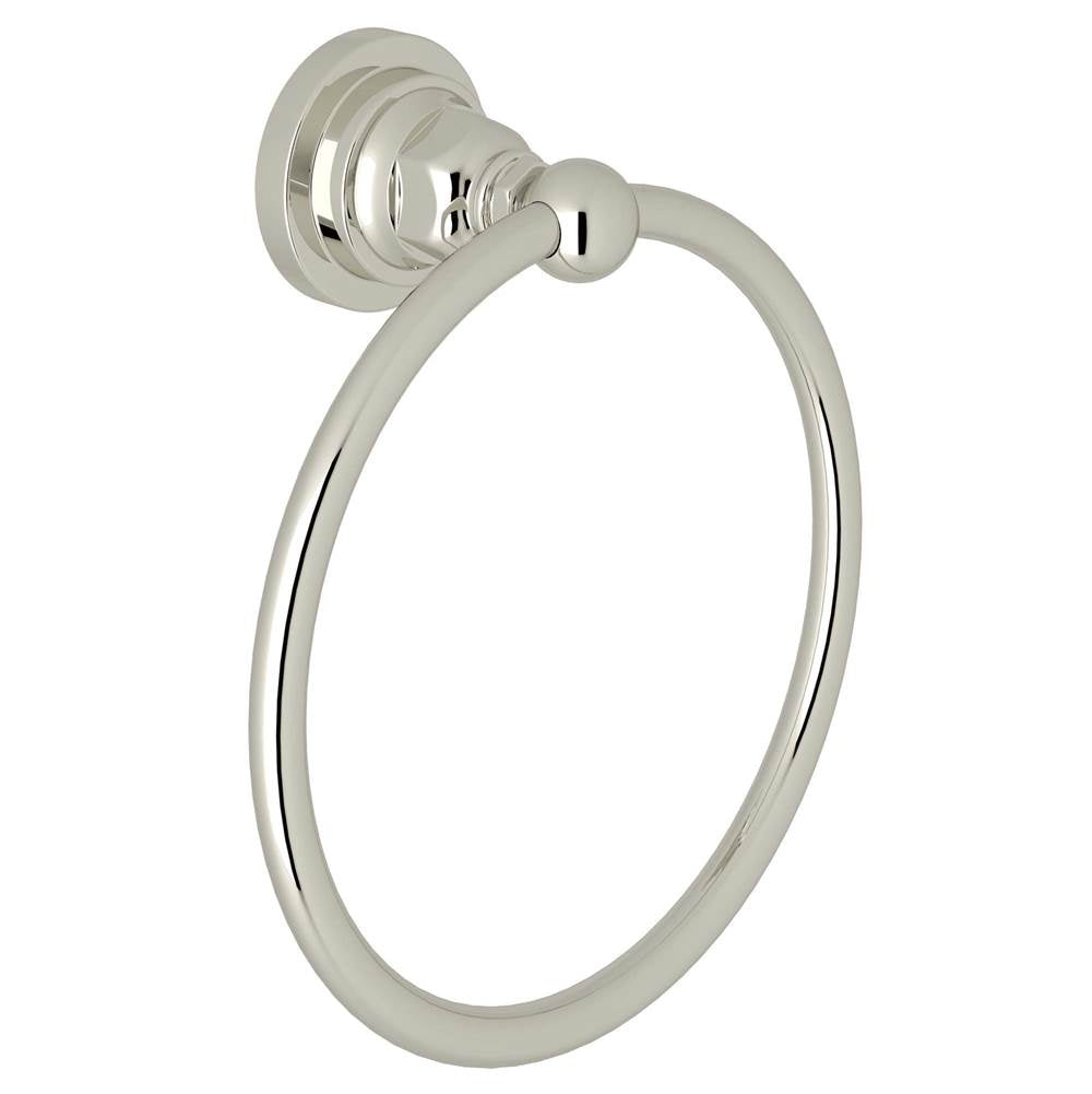 ROHL A1485LIPN San Giovanni Towel Ring In Polished Nickel