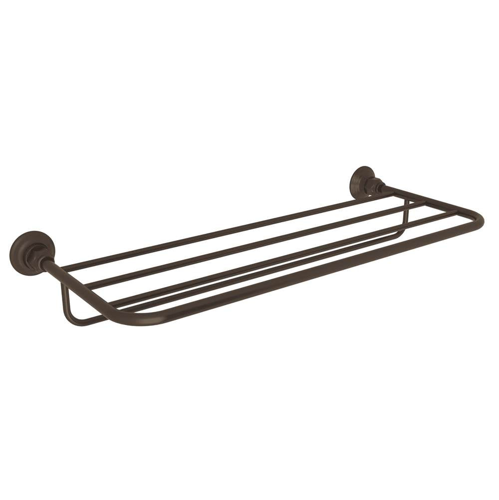 ROHL ROT10TCB Wall Mount Towel Shelf In Tuscan Brass