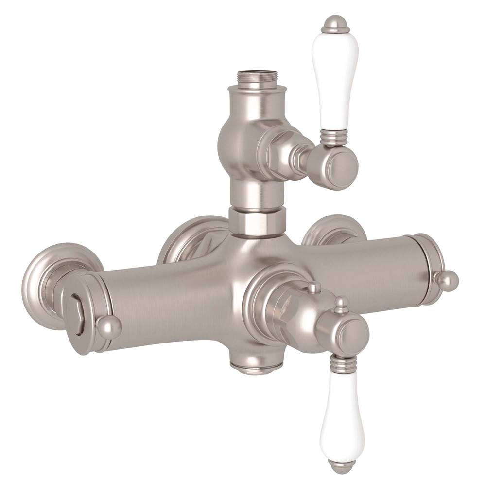 ROHL A4917LPSTN Exposed Therm Valve With Volume and Temperature Control In Satin Nickel