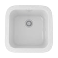 ROHL 5927-00 Allia 18" Fireclay Single Bowl Bar/Food Prep Kitchen Sink In White