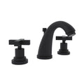 ROHL A1208XMMB-2 Lombardia Widespread Lavatory Faucet With C-Spout In Matte Black