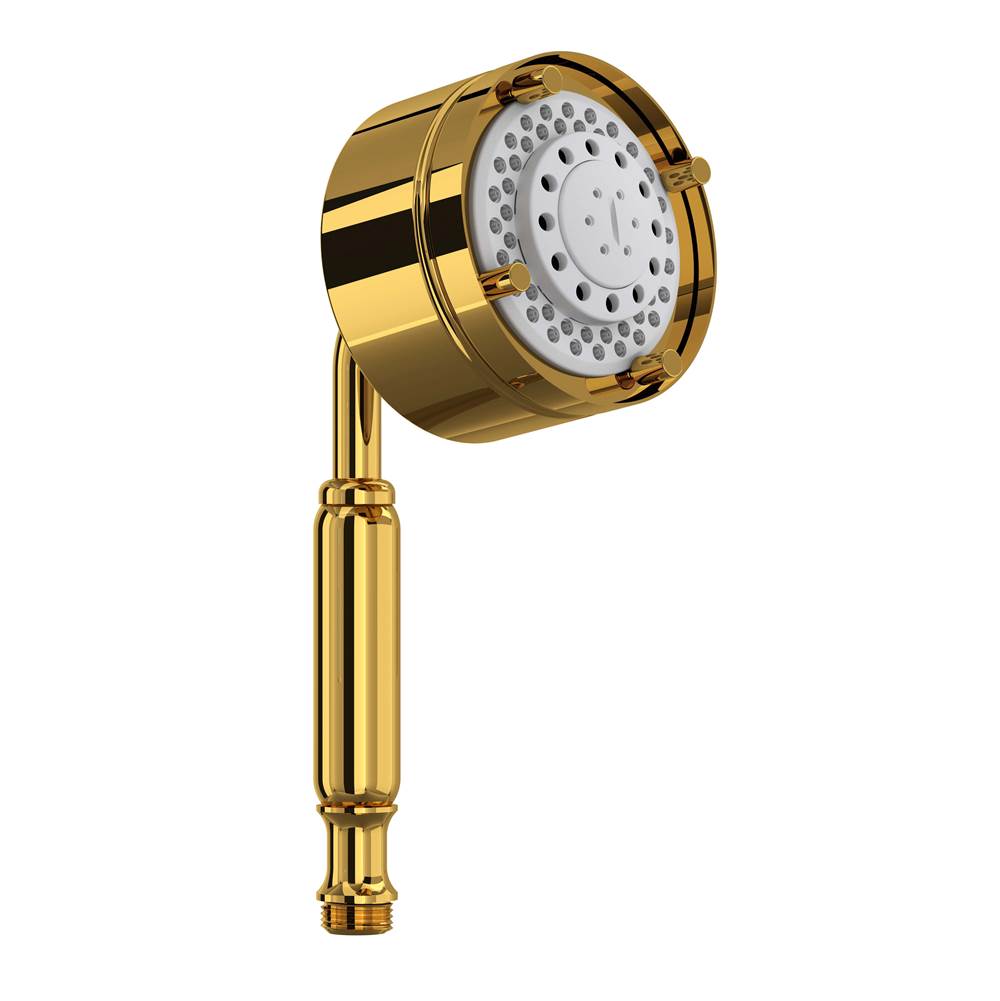 ROHL 402HS5ULB 4" 5-Function Handshower In Unlacquered Brass