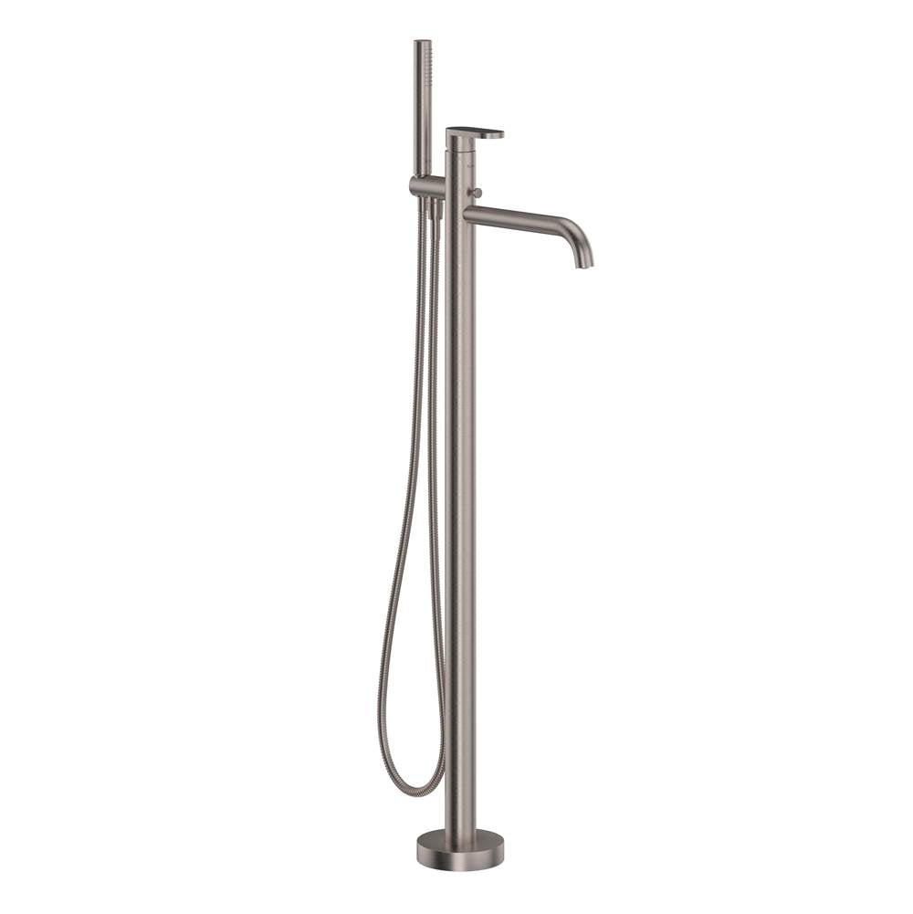 ROHL MI05F1GQSTN Miscelo Single Hole Floor Mount Tub Filler Trim In Satin Nickel