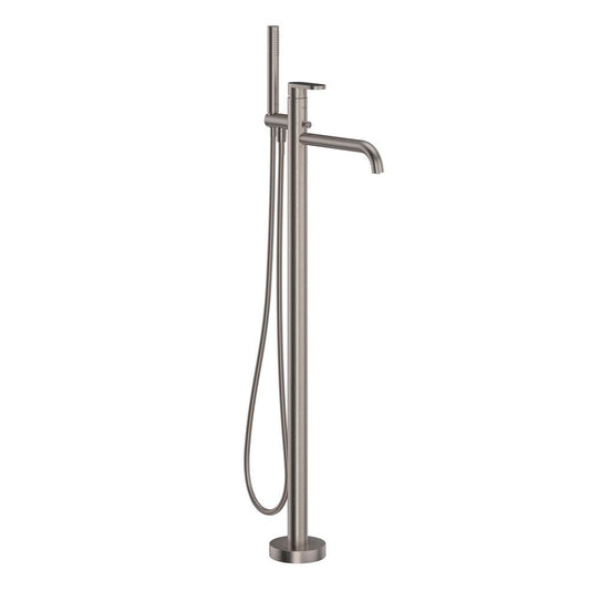 ROHL MI05F1GQSTN Miscelo Single Hole Floor Mount Tub Filler Trim In Satin Nickel