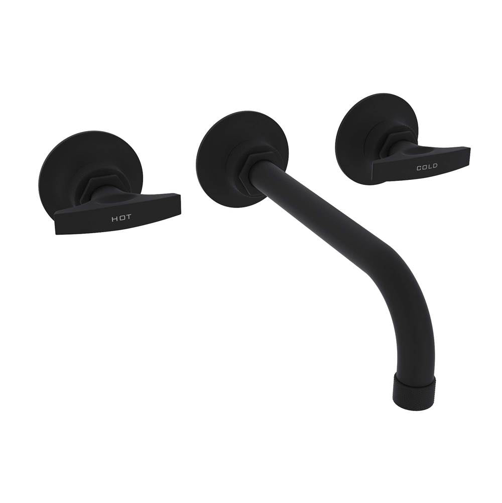 ROHL MB2030DMMBTO-2 Graceline Wall Mount Lavatory Faucet In Matte Black