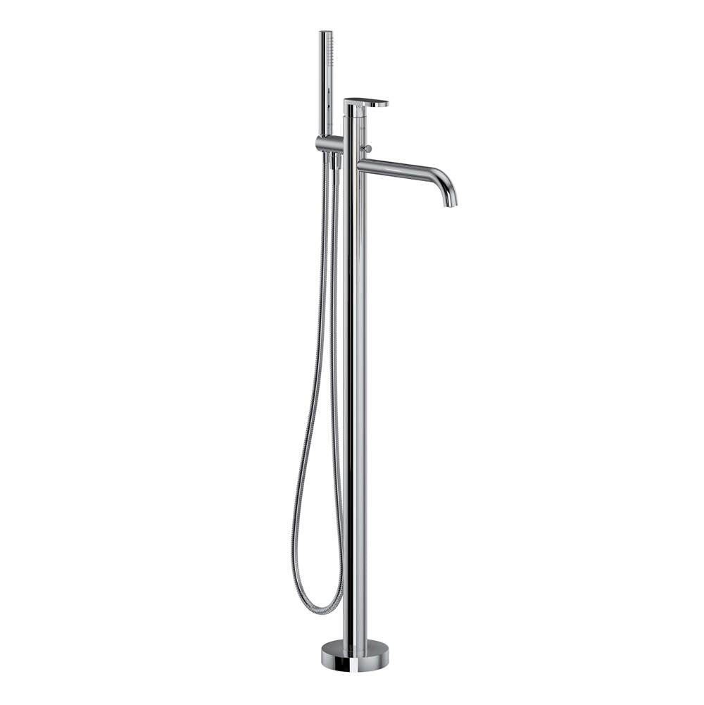 ROHL MI05F1GQAPC Miscelo Single Hole Floor Mount Tub Filler Trim In Polished Chrome