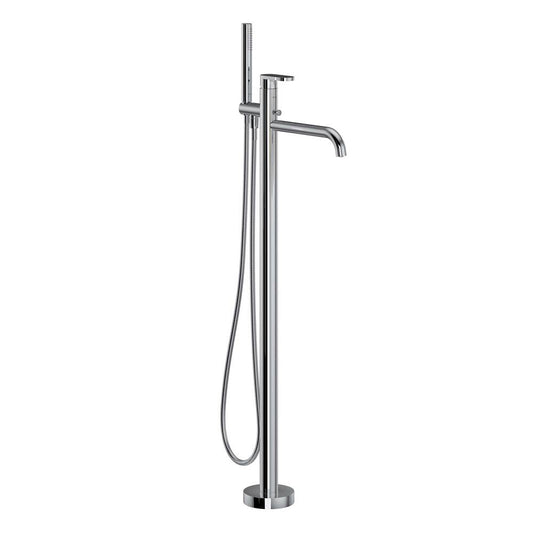 ROHL MI05F1GQAPC Miscelo Single Hole Floor Mount Tub Filler Trim In Polished Chrome