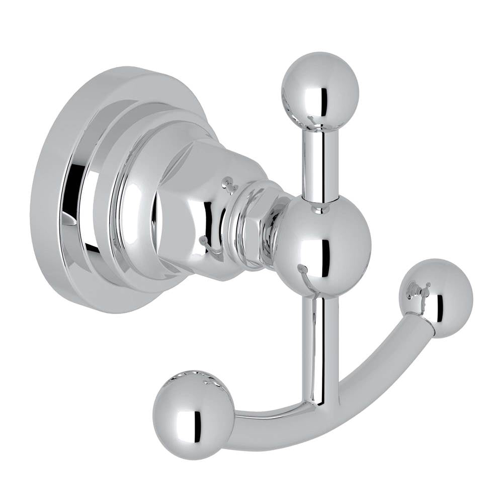 ROHL A1481LIAPC San Giovanni Double Robe Hook In Polished Chrome