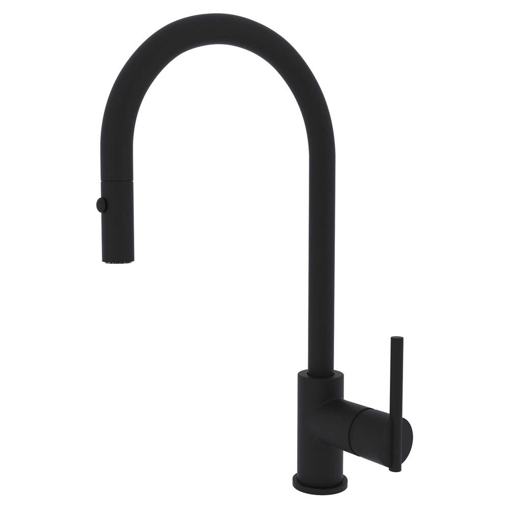 ROHL CY57L-MB-2 Pirellone Pull-Down Kitchen Faucet In Matte Black